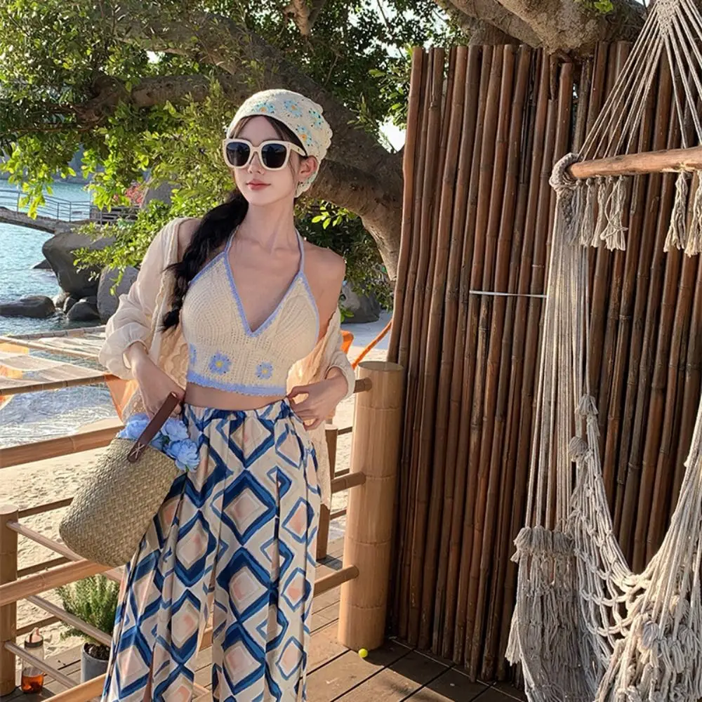 

Сексуальная короткая майка с изображением ромашки, летнее пляжное женское нижнее белье с кисточками, бретелька