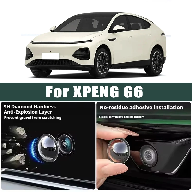 Car Camera Lens Protector 2PCS Rear View Backup Camera Cover Camera Protection Anti Scratch Waterproof For XPENG G6