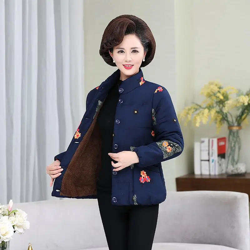 

New Women Jacket Winter Thicke Outerwear Parker Female High Quality Cotton Padded Coat Clothes 5XL Women Basic Coats