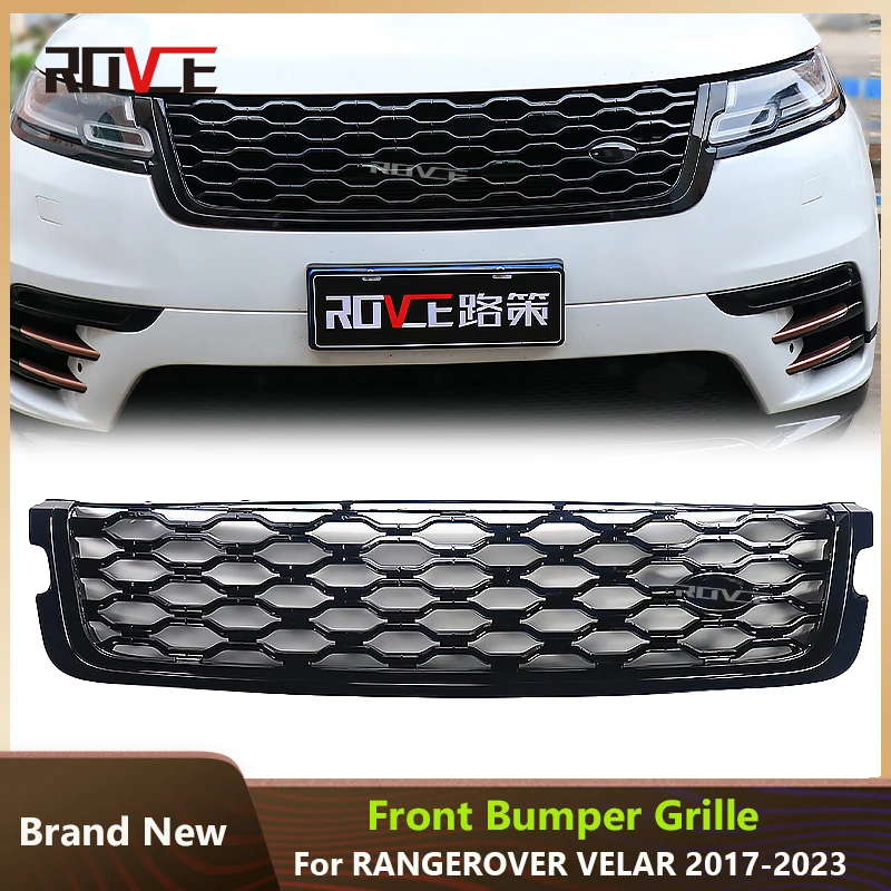 

ROVCE Racing Grill Front Bumper Grille for Land Rover Range Rover Velar L560 2017-2023 Auto Parts Accessories LR143275