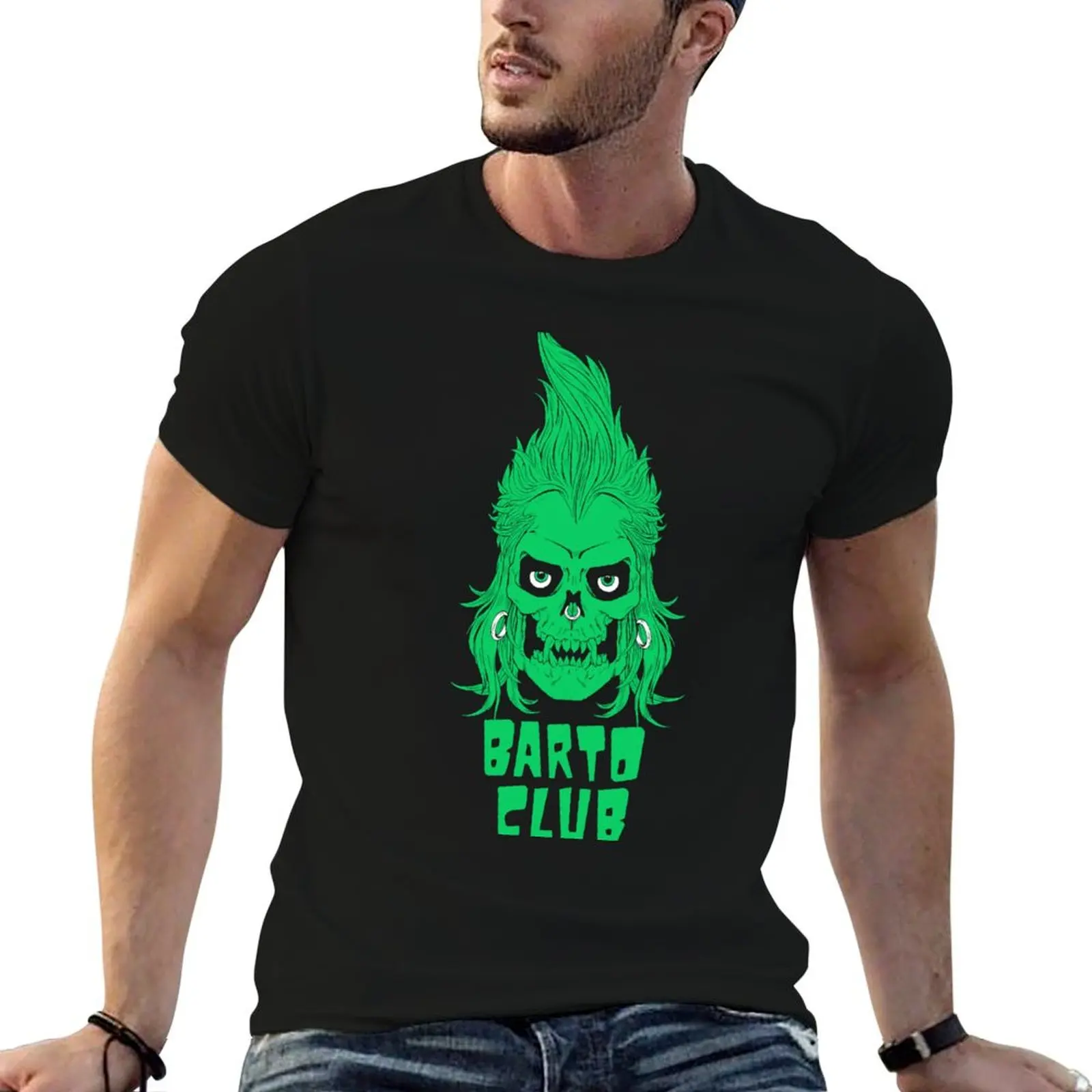 Barto Club (lineless) T-Shirt boys animal print anime figures mens clothes