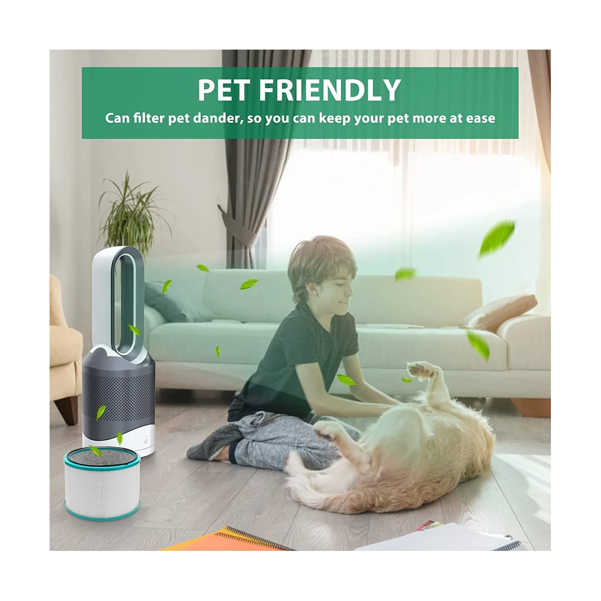 Filtro HEPA di ricambio per purificatore da tavolo HP01 HP02 DP01 DP02 Pure Hot + Cool, confrontare con la parte 968125-03-A59E