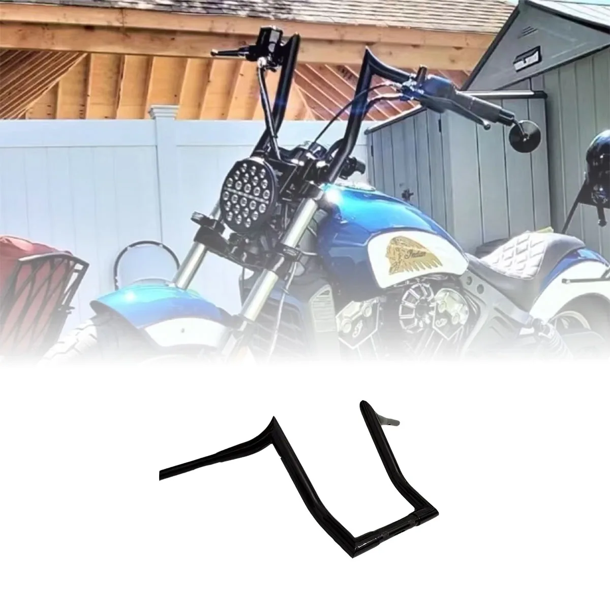 

Руль мотоцикла для Indian Scout Bobber 2025, рулевое колесо на заказ, 1,5 дюйма, козий рог