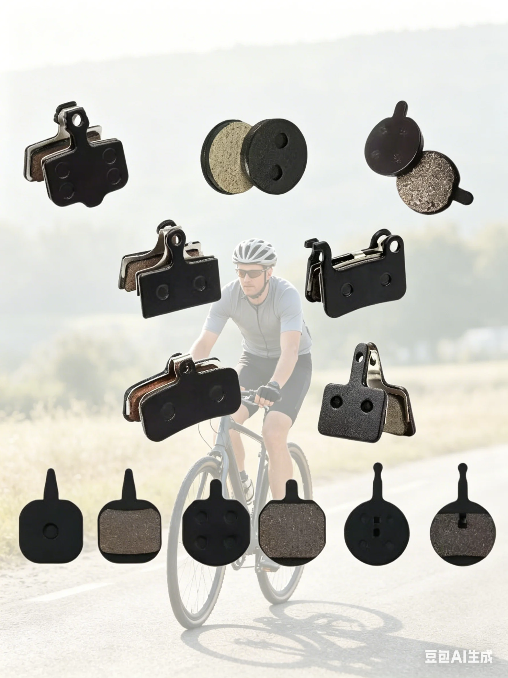 AliExpress NONE 1 Pair of Mountain Bike Hydraulic Disc Resin Brake Pads, Suitable For Shimano SRAM AVI Hayes Magura Parts