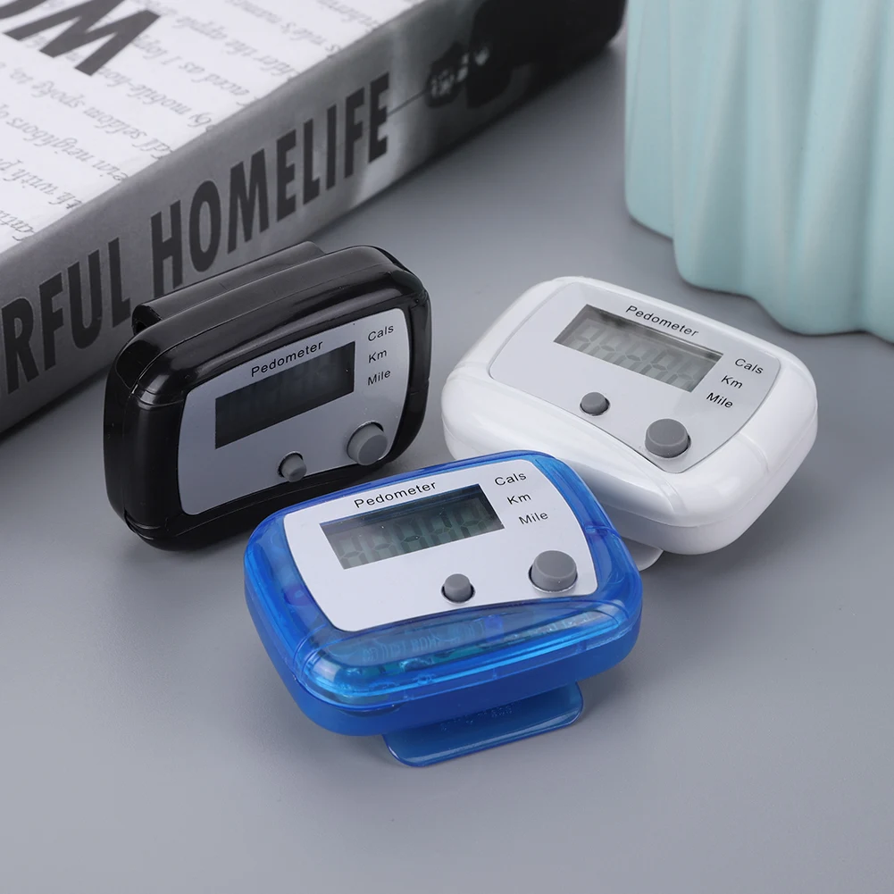 Walking Pedometer Clip  Step Counter Multi-Function Electronic Pedometer Mile Kilometer Calorie Calculation for Outdoor Sports