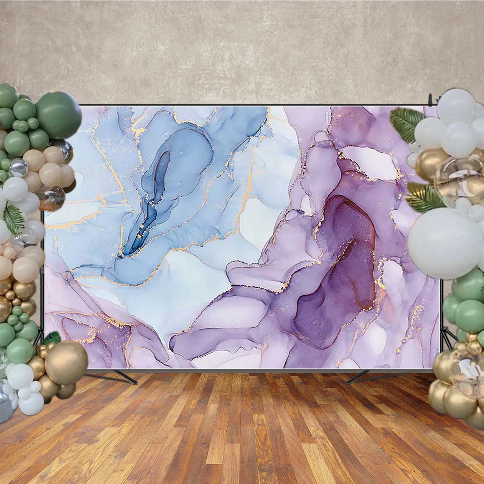 QG Blocos de cores abstratos Pano de fundo personalizado Texturas fluidas Estúdio fotográfico Fundo de parede Photocall Decorações de festa