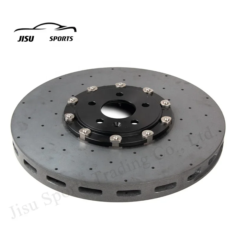 Ready Ship Auto Car Brake Disc Spare Parts Carbon Ceramic Brake Discs Rotors 390-394mm For Cadillac Range Rover Rear Toyota Kia