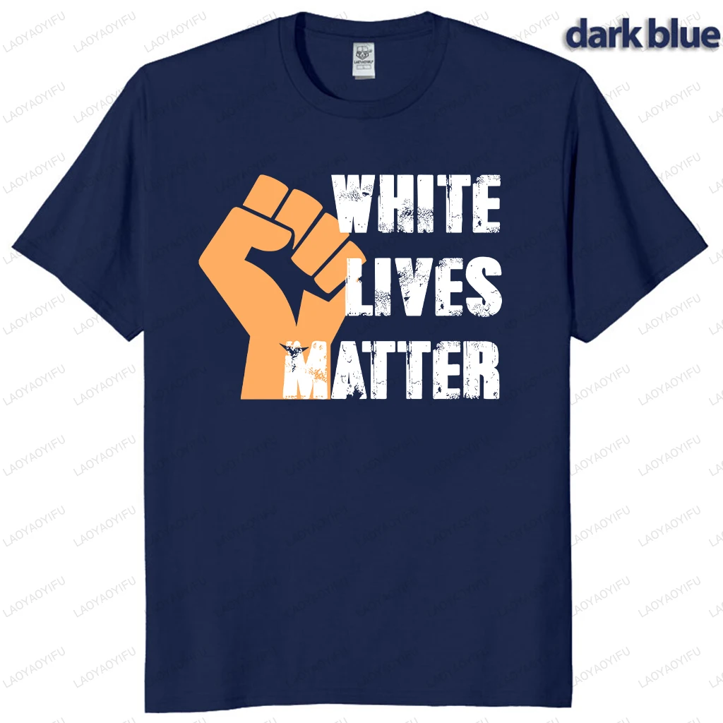 حياة بيضاء المادة بلايز تي شيرت الحقوق المدنية تي شيرت الزي عادية الذكور عالية الجودة القطن قميص الرجال الصيف القطن تي شيرت