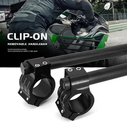 Clip on Ons Fork Riser Handlebar For Kawasaki Ninja 250 300 400 636 ZX-6R ZX-7R ZX-9R ZX-10R EX250 EX500 ZX1400 ZX750 ZX900B