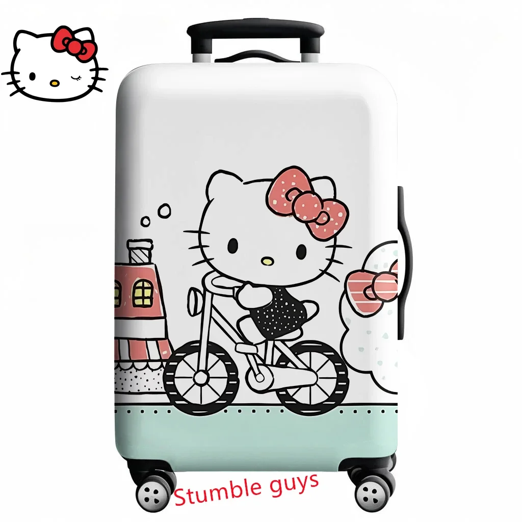 

Чехол для дорожного чемодана Kawaii Hello Kitty подходит для багажа 18-32 дюймов, защита в стиле аниме