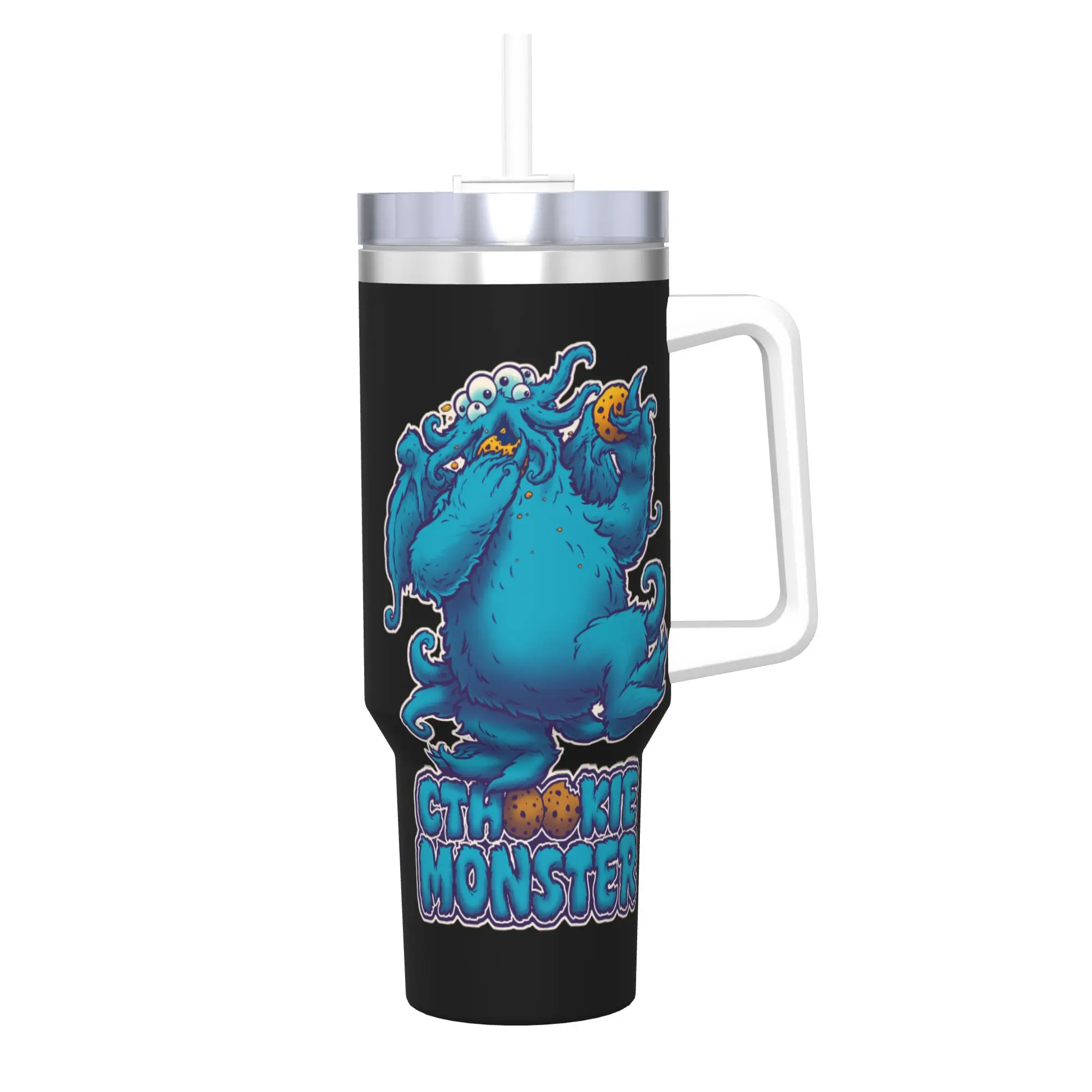 Stainless Steel Tumbler Cookie Monster CTHOOKIE MONSTER Coffee Mug  Heat Preservation Cold Drink Car Mugs Travel Water Bottle