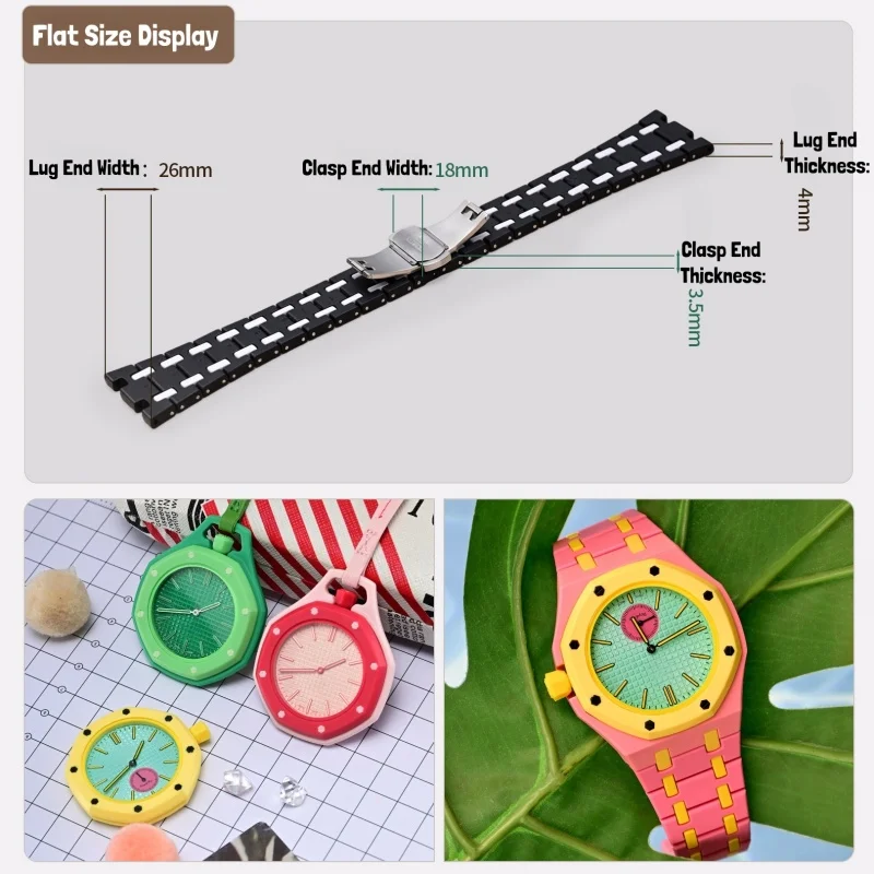 Bioceramic Integrated Case & Strap Mod Kit For Swatch x AP Royal Pop All-in-One Watch Modification Accessories