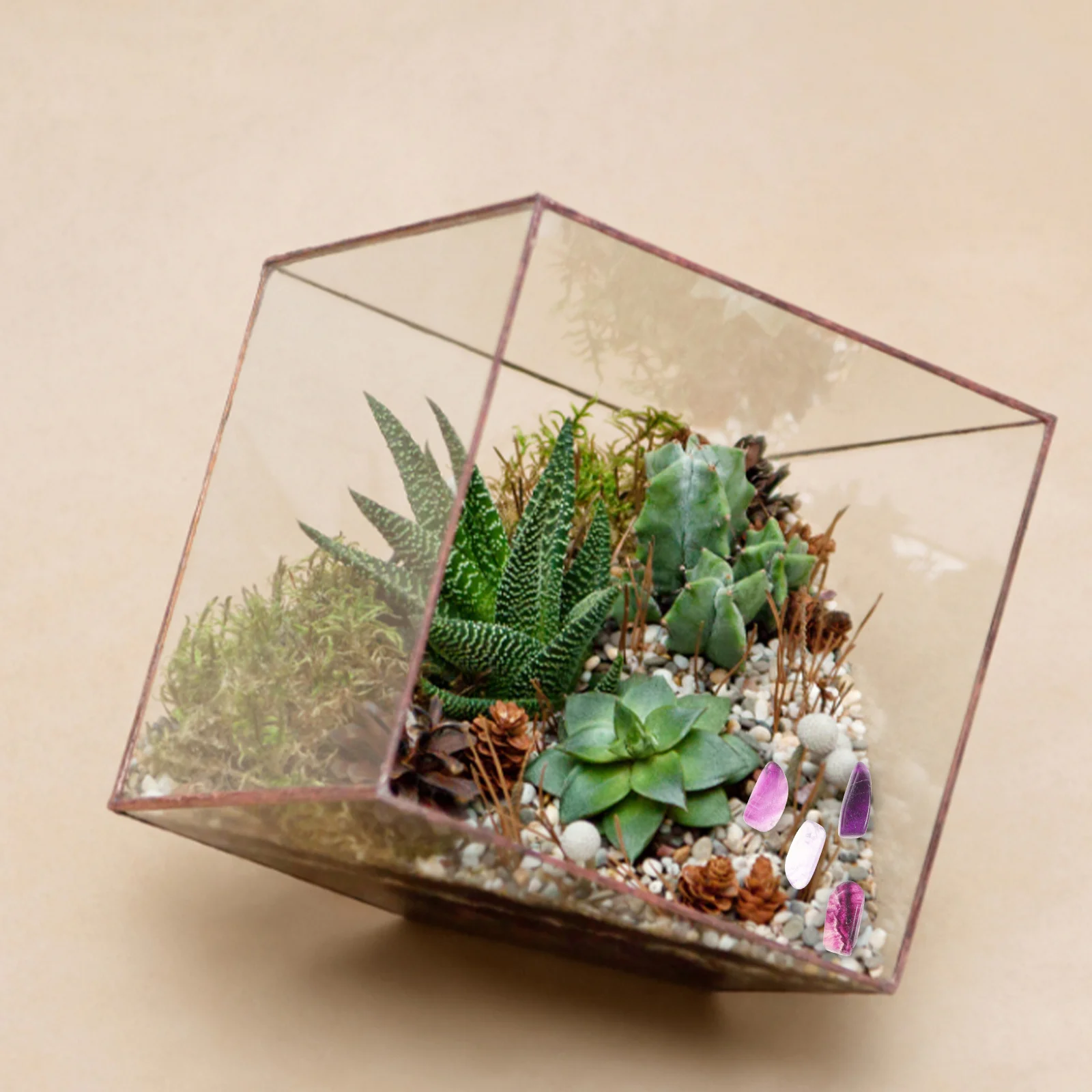 

Aquarium Crystal Stones Gravel Rocks Fish Tank Decor Vase Filler DIY Prop Fish Tank Gravel Rocks Potted Plant Stone