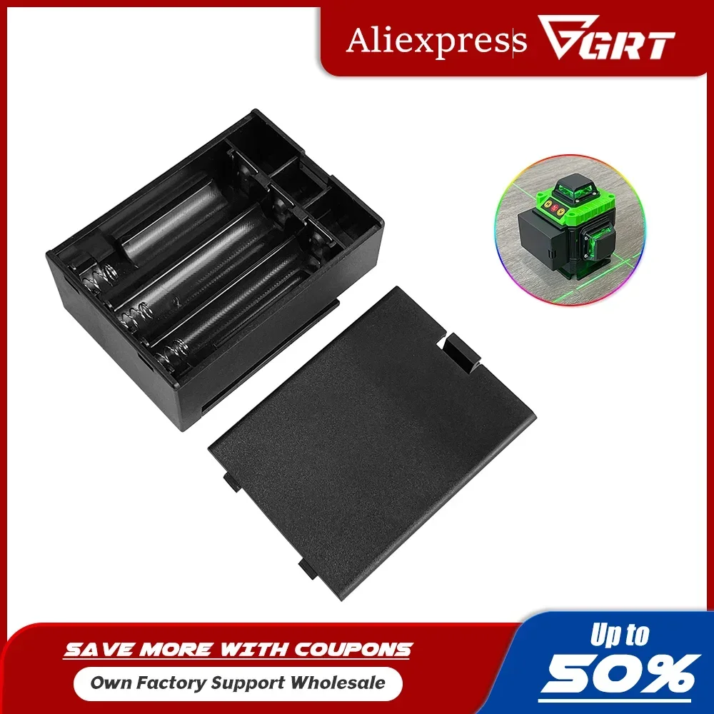 Laser Level Battery Compartment Install 3 AA for 8/12/16 Lines Leveling Tool Battery Box Level Accessories