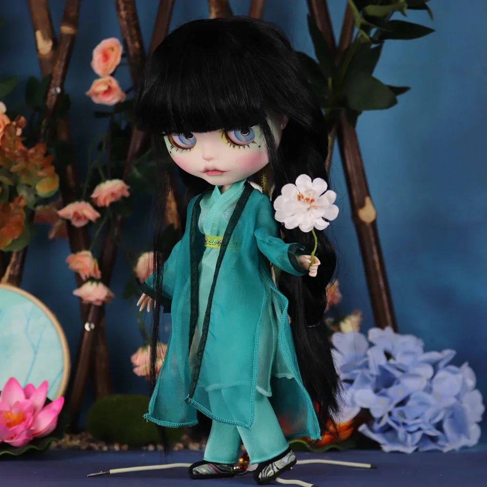 

ICY DBS Blyth Doll Fair Skin Matte face Chinese Legend The White Snake Green Snake Makeup DIY Doll Festival Gift Birthday Gift