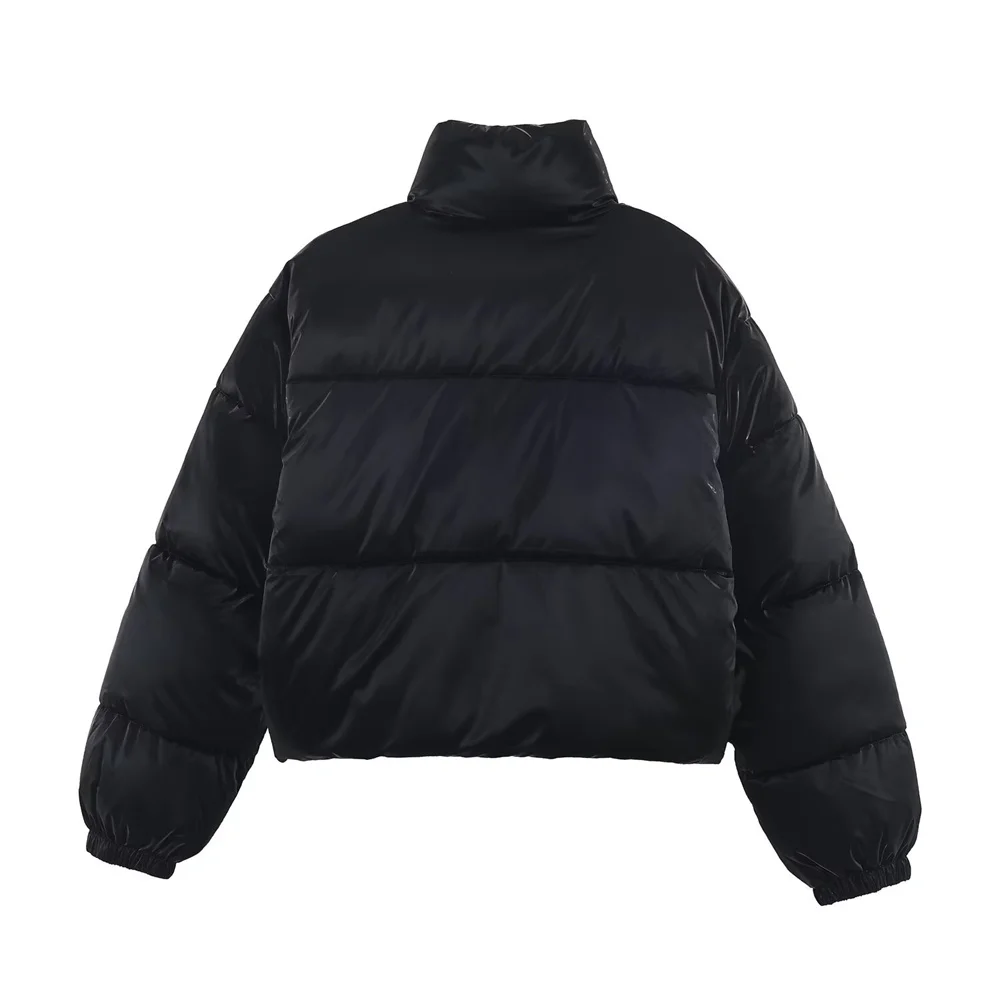 Winter nieuwe damesmode eenvoudig helder oppervlak anti spatten en winddichte dikke jas