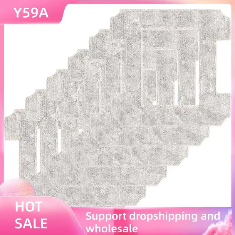 Y59A 3X For Ecovacs Winbot W1 Pro Window Vacuum Cleaner Spare Parts Mop Cloths Rag Replacement Accessories