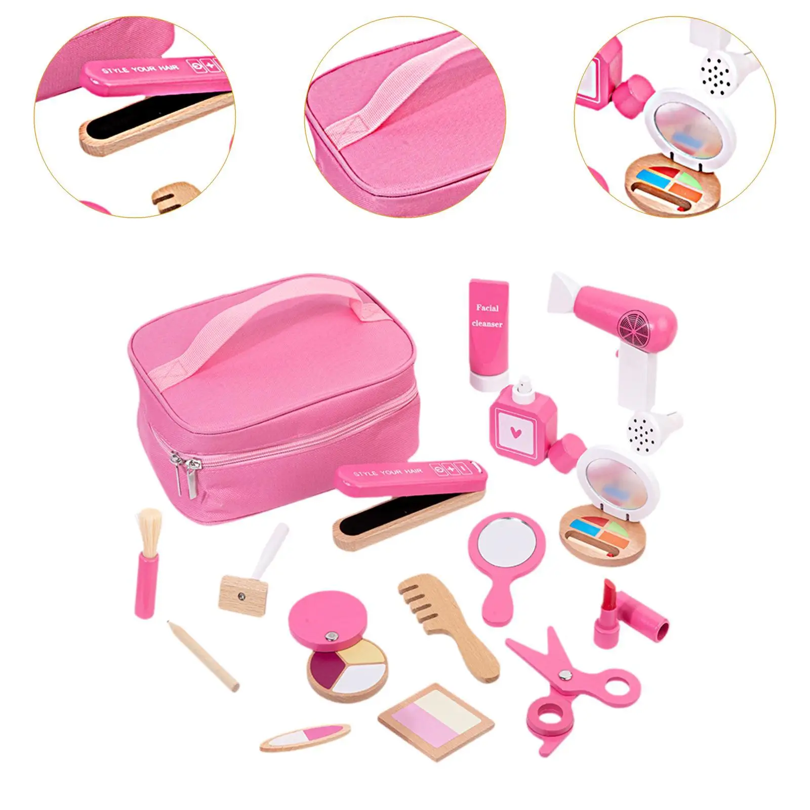 Play Makes up Beauty Set Princess Makeup Kit for Princess Ages 3-6 Toddlers