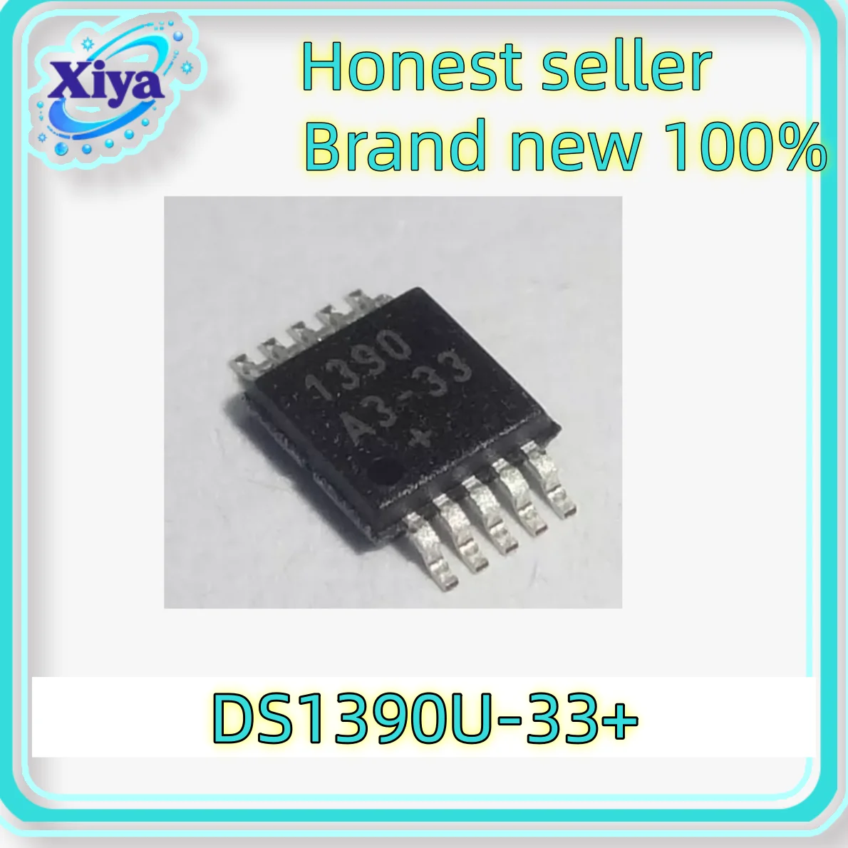 (5/50 pieces) Brand New 100% DS1390 DS1390U-33+ Silkscreen 1390 A2-33 MSOP10 Real-Time Clock IC Electronics Integrity