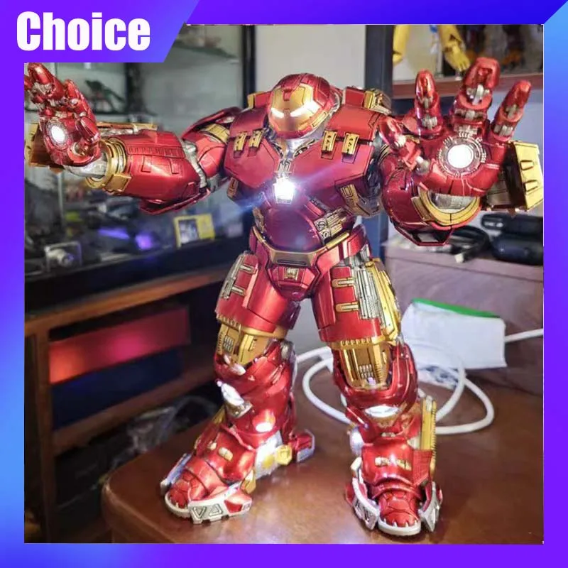 

Genuine Hulkbuster MK44 Action Figure CS 1/12 29cm Alloy Iron Man Movable Joints Model Toy With LED Light Collection Kid Gift