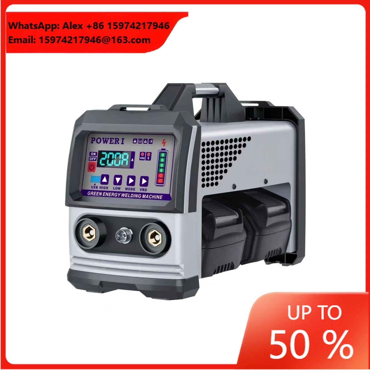 Portable Cordless Welding Machine Rechargeable Electric With Stable DC Current Small Battery New Condition