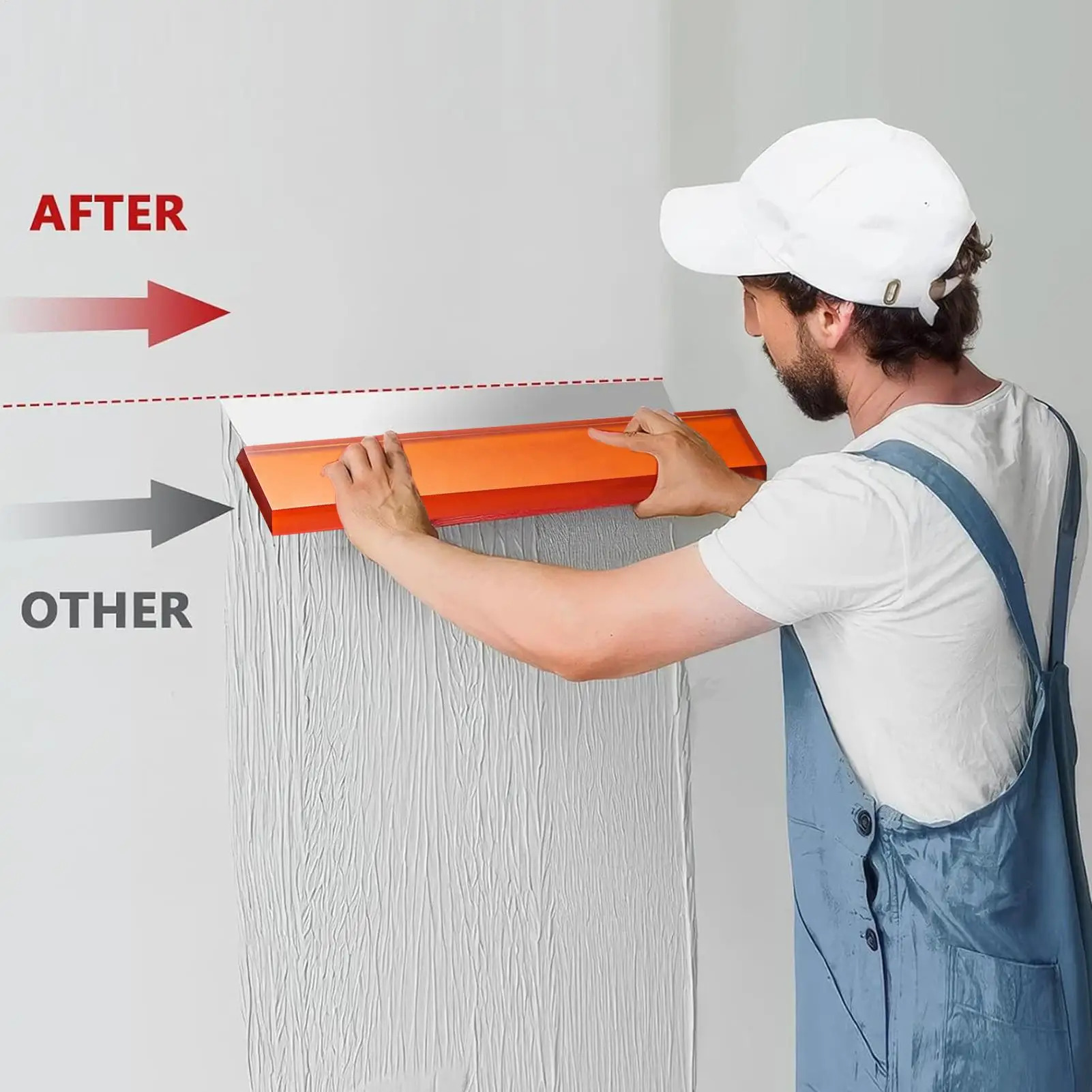 Drywall Scraper Mud Repair Skimming Tool Plaster Painting Scraper For Garage Workshop Construction Home Bathroom Outdoor Indoor view 2