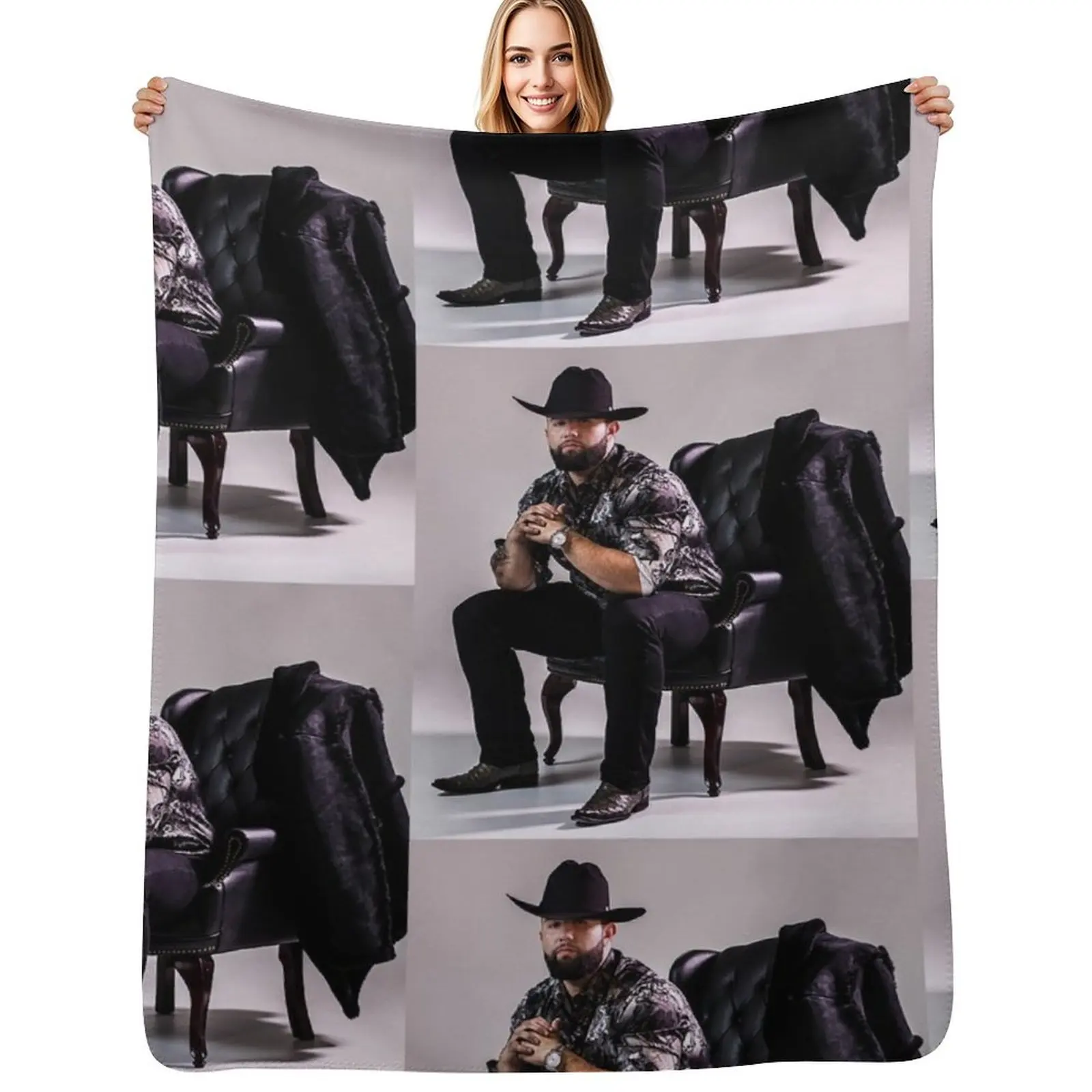 Carin Leon amanullah concert Throw Blanket Cozy Sofa Blanket for TV Watching Napping