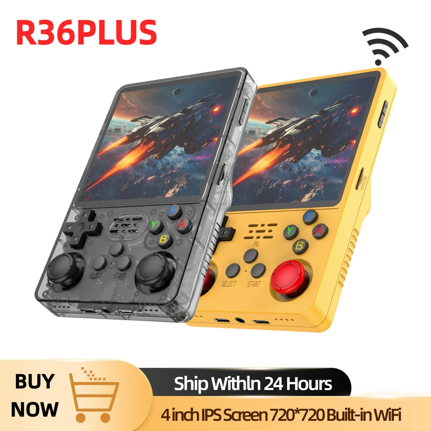 2025 R36 Plus Retro Handheld Game Console Linux 64-bit System 4" IPS Screen RK3326 Portable Pocket Video Player  WIFI