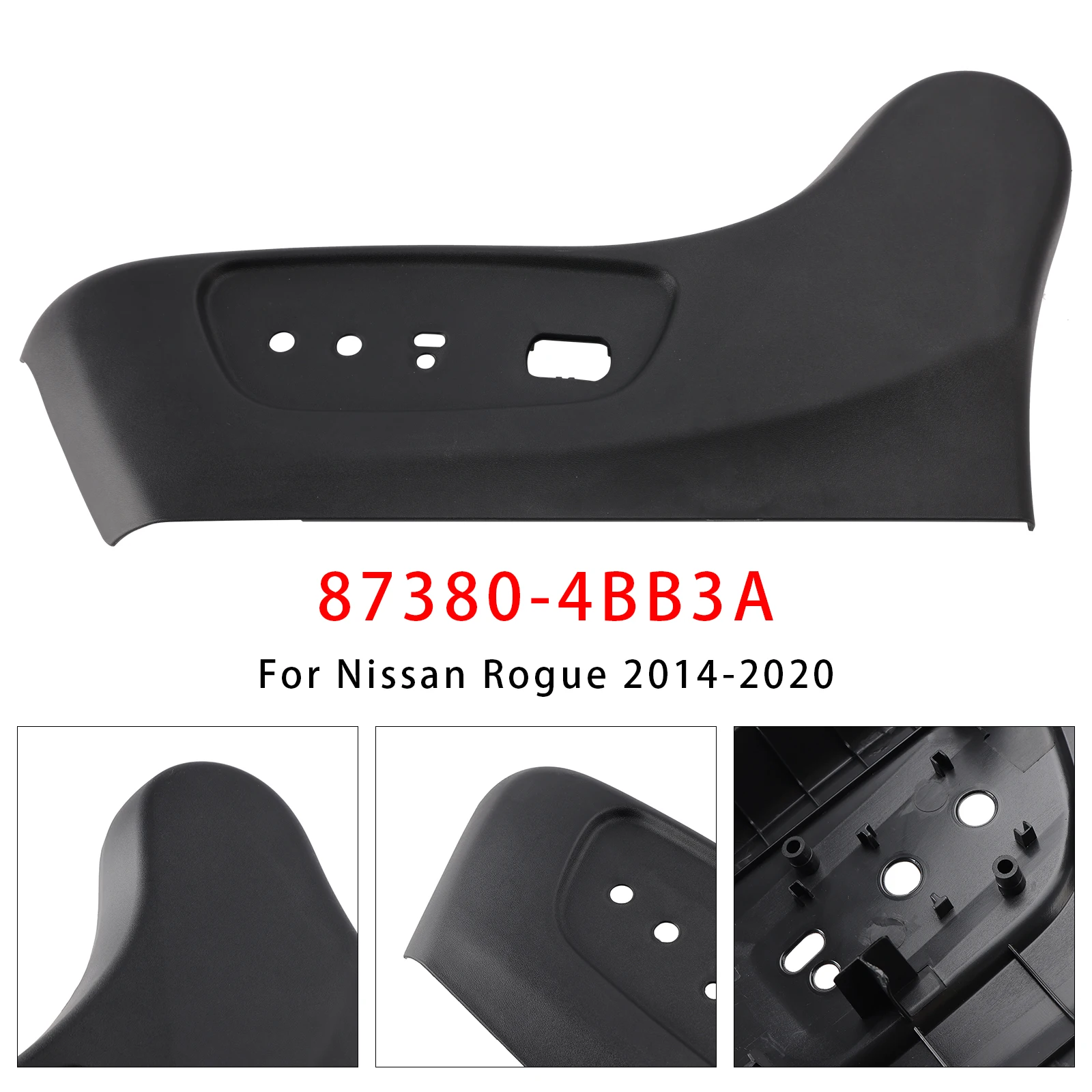 Artudatech 87380-4BB3A Front Driver Seat Trim Panel For Nissan Rogue 2014 2015 2016 2017 2018 2019 2020 873804BB3A