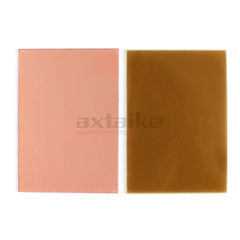 2PCS FR4 Copper Cu Clad Laminate Double Side Plate CCL 7*10 10*15 10*22 12*18 15*20 CM 1.5mm Universal Board Practice PCB 7 × 10