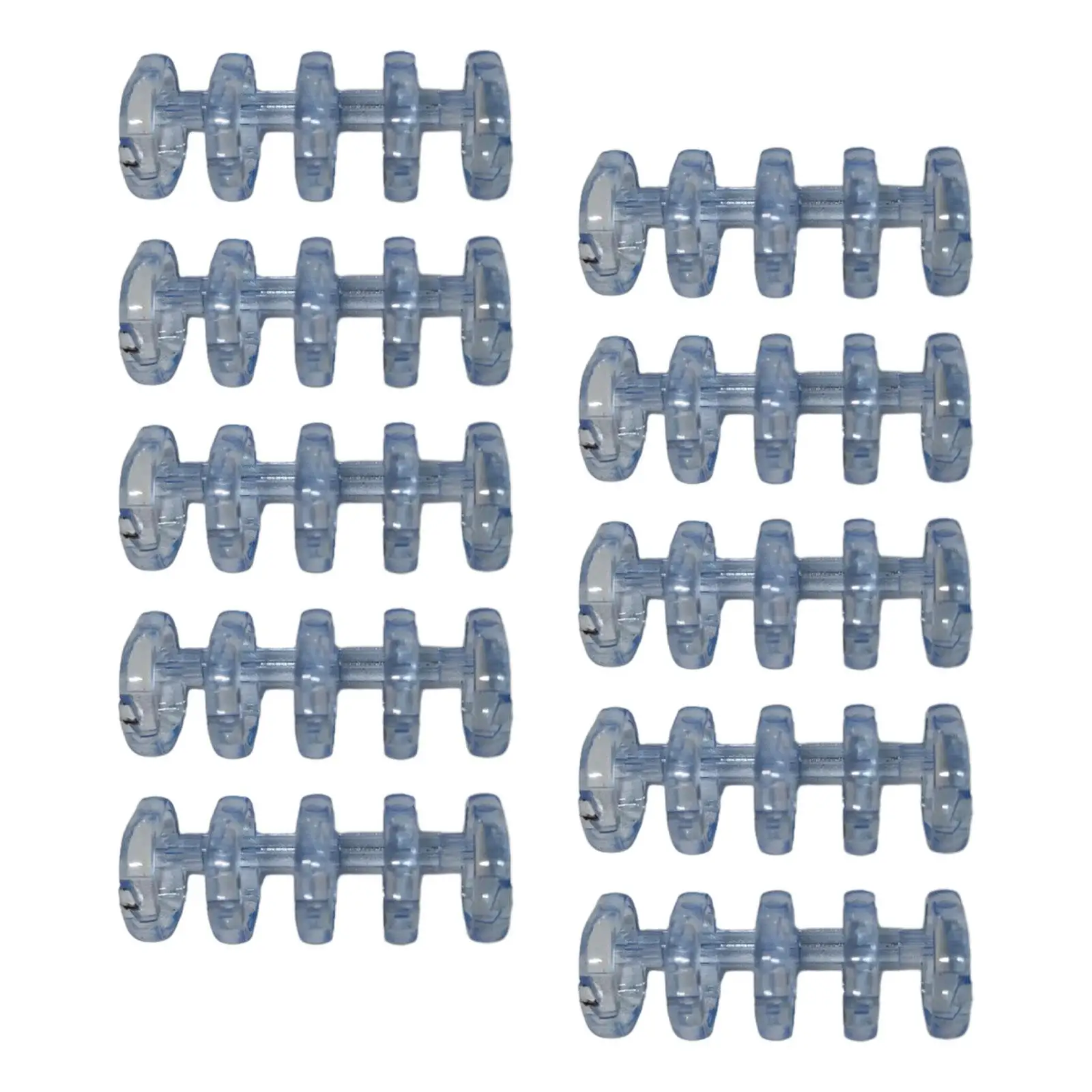 10x Loose Leaf Binder Rings 5 Holes Book Rings for Office Photo Stationery