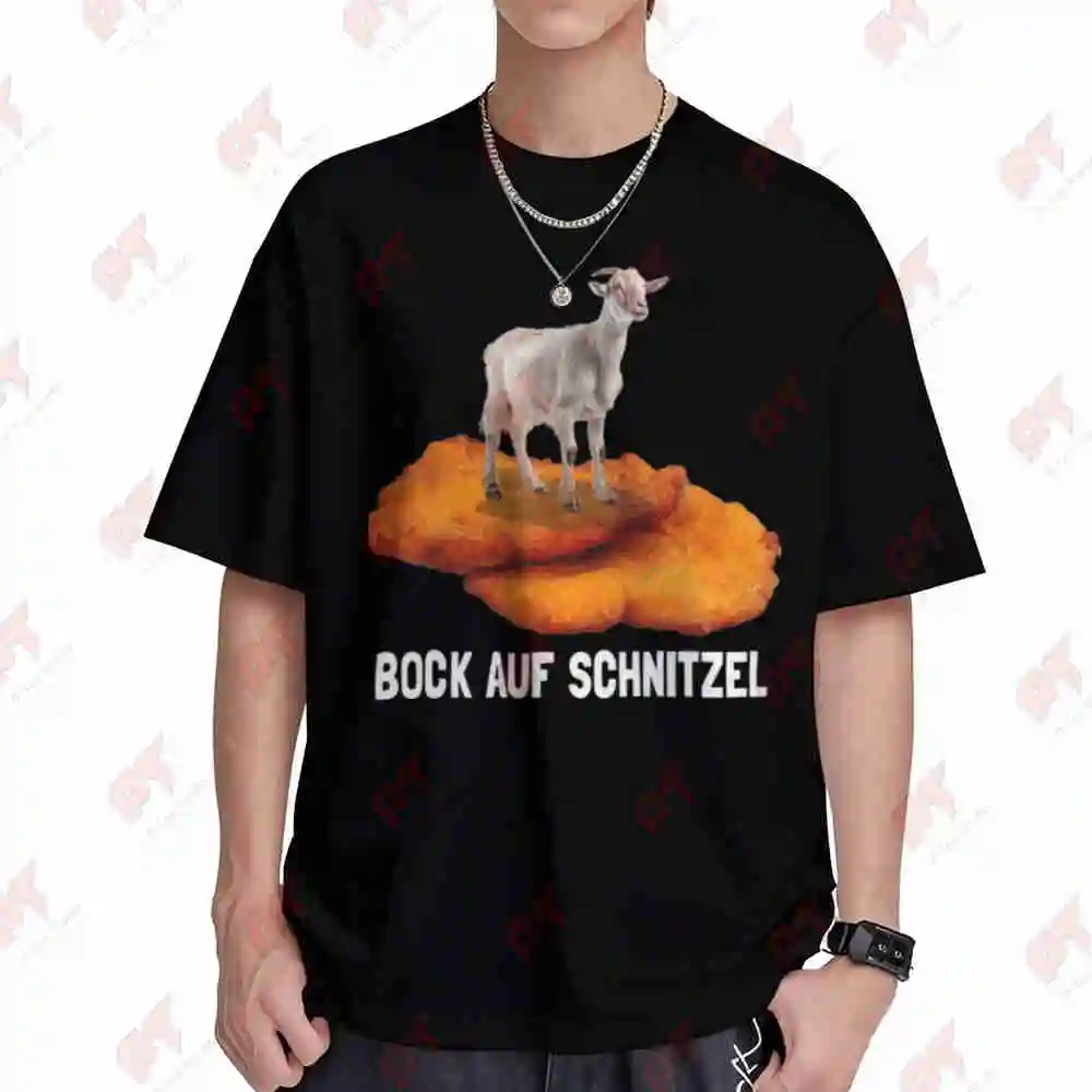 Funny Schnitzel Craving Short Sleeve Tee 100% Cotton T-Shirt
