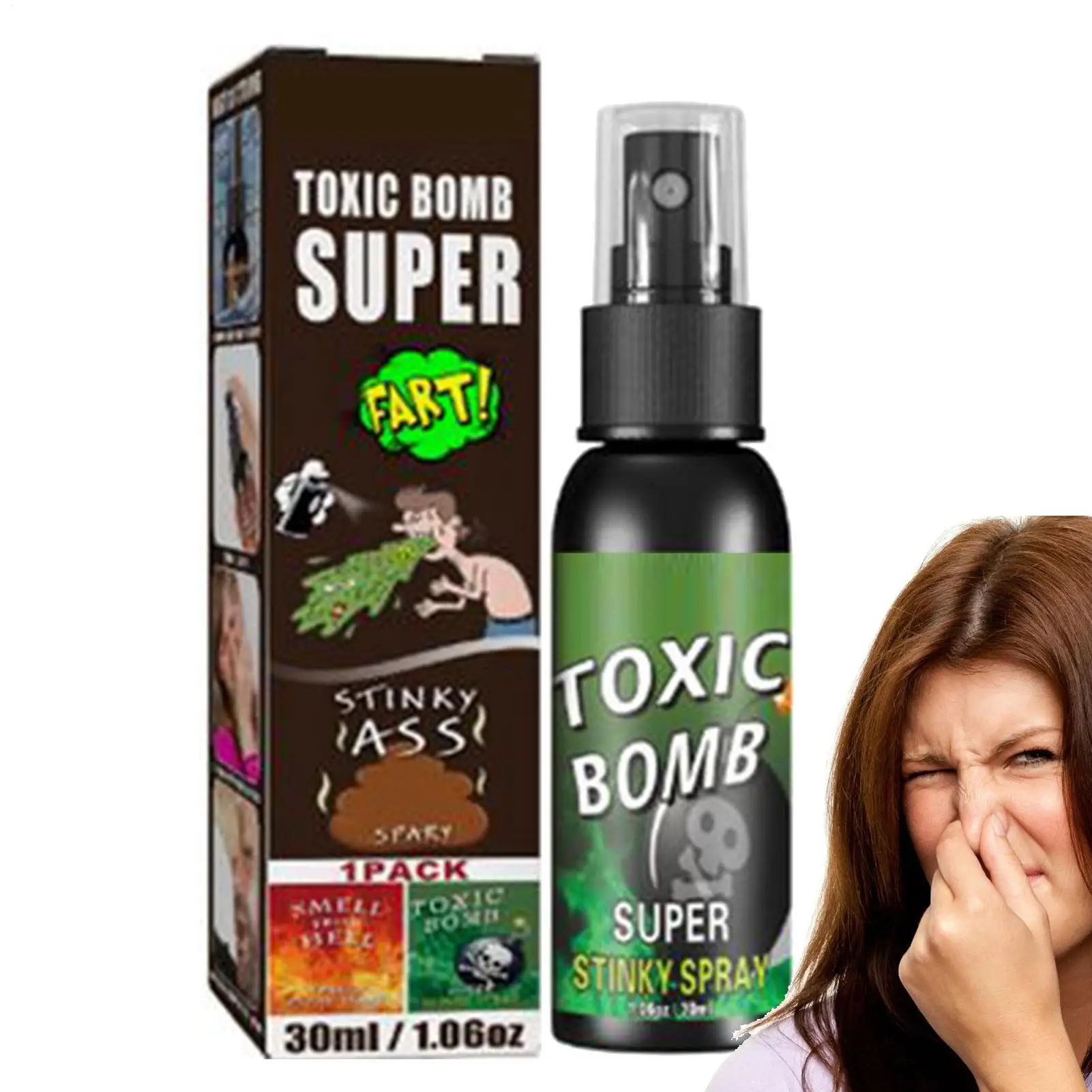 Halloween Props Liquid Fart Spray Non Toxic Stink Ass-Smelly Stinky Gas Prank Toy Joke Party Supplies
