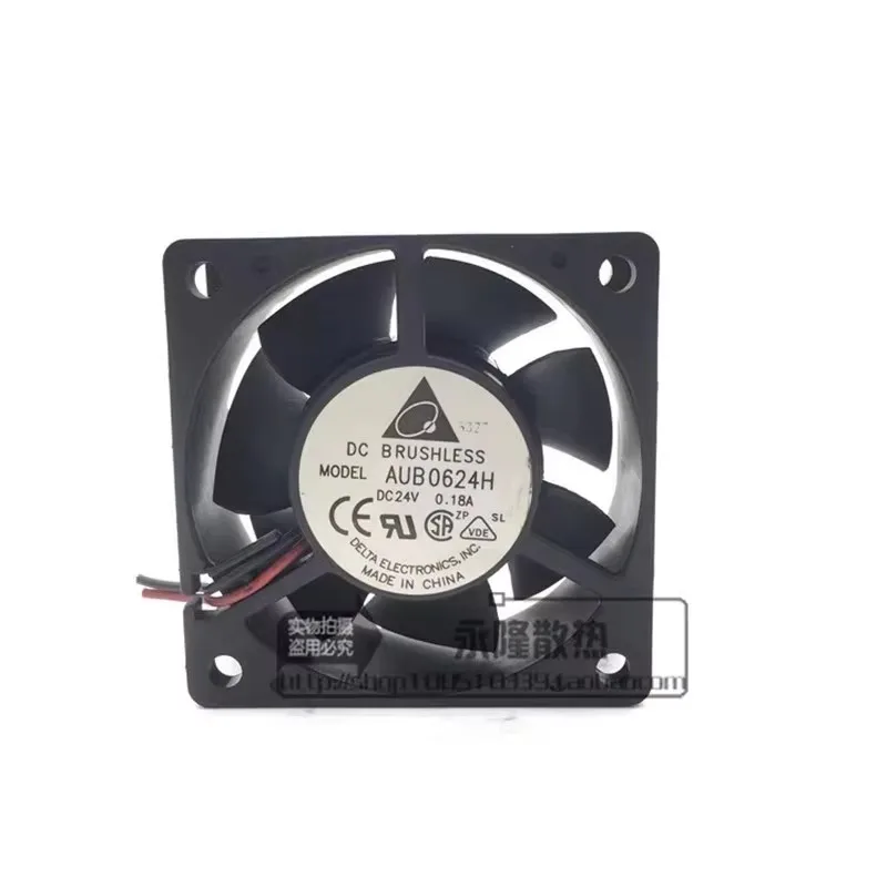 

Original AUB0624H 60 * 60 * 25MM 24V 0.18A 6CM 2-wire frequency converter Cooling fan