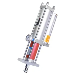 MPT 1T to 10T Bore Size 63-100mm Pressure Double Action Standard Pneumatic Hydraulic Gas-Liquid Pressurized Booster Cylinder