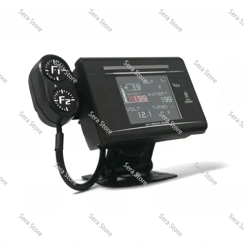 DEFI FD Multifunctional OBD Instrument, Turbine Speed Oil Temperature Oil Pressure Water Temperature Vacuum Meter ZD Ten in One
