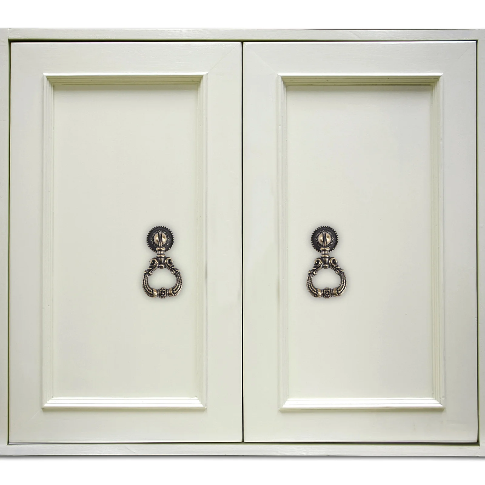 4 قطعة حلقة سحب الرجعية سبائك الزنك مقبض الباب حلقة سحب لدرج باب خزانة مشروبات ديكور المنزل ملحقات أثاث #3