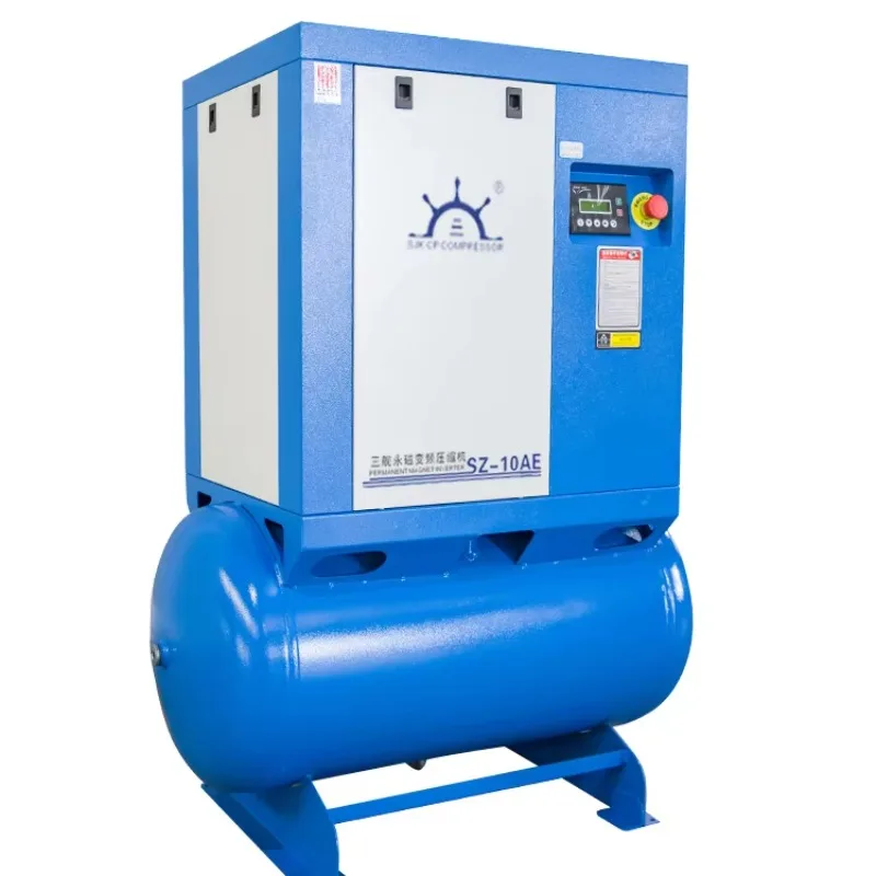 Customized 4 in 1 15KW 10HP Magnetic Integrated Direct Drive Screw air Compressor for Industrial Machine
