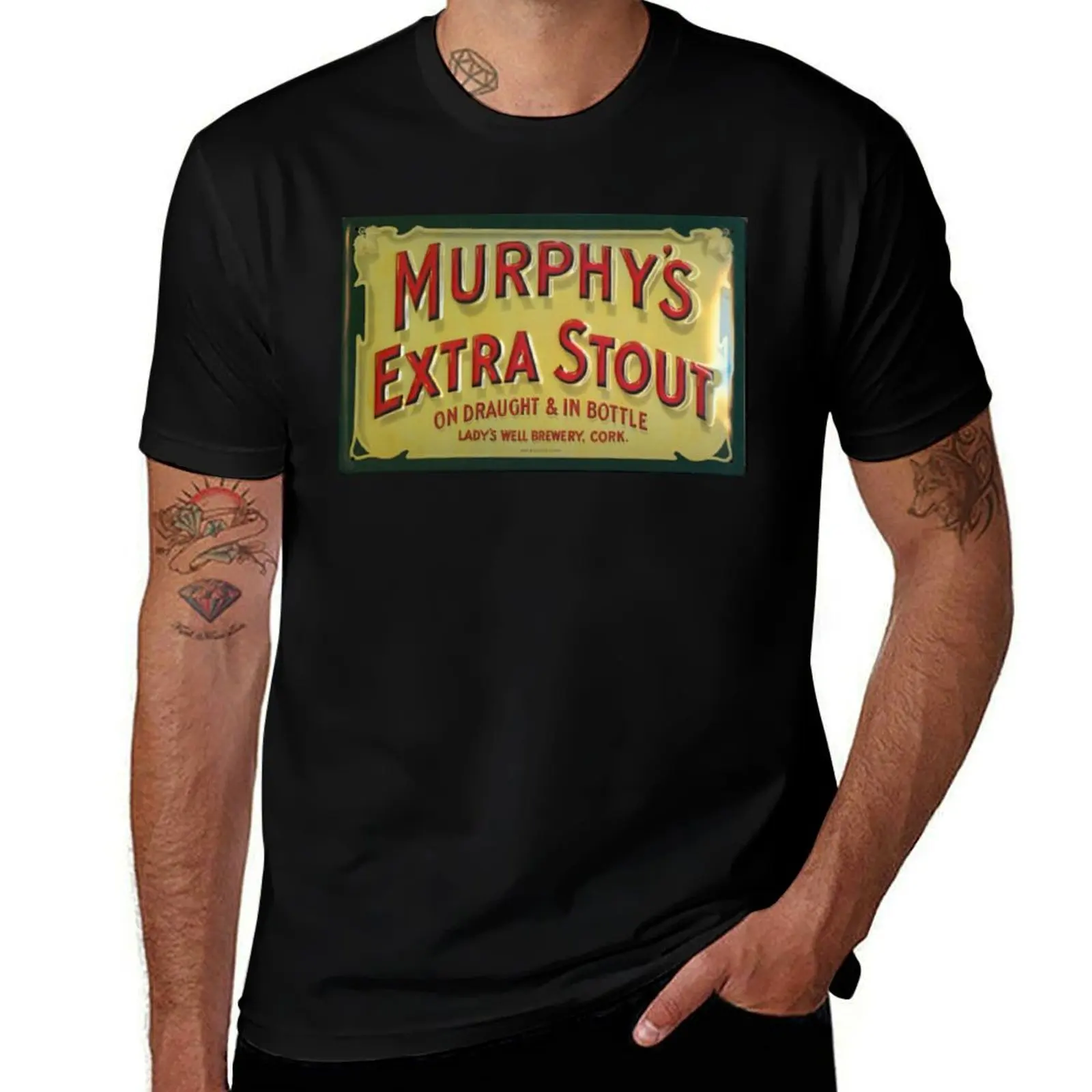 Ireland Murphys extra stout T-Shirt Soft Stretch Short Sleeve Top T-Shirt