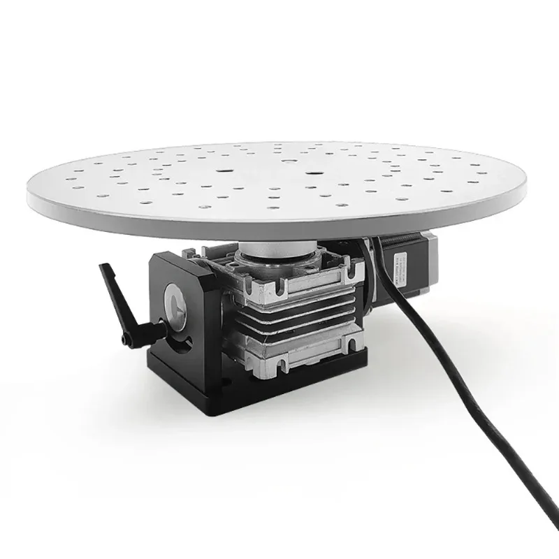 Rotary Turntable Precision Rotating Platform Diameter 300MM Workbench With speed controller and foot switch Electric 360°