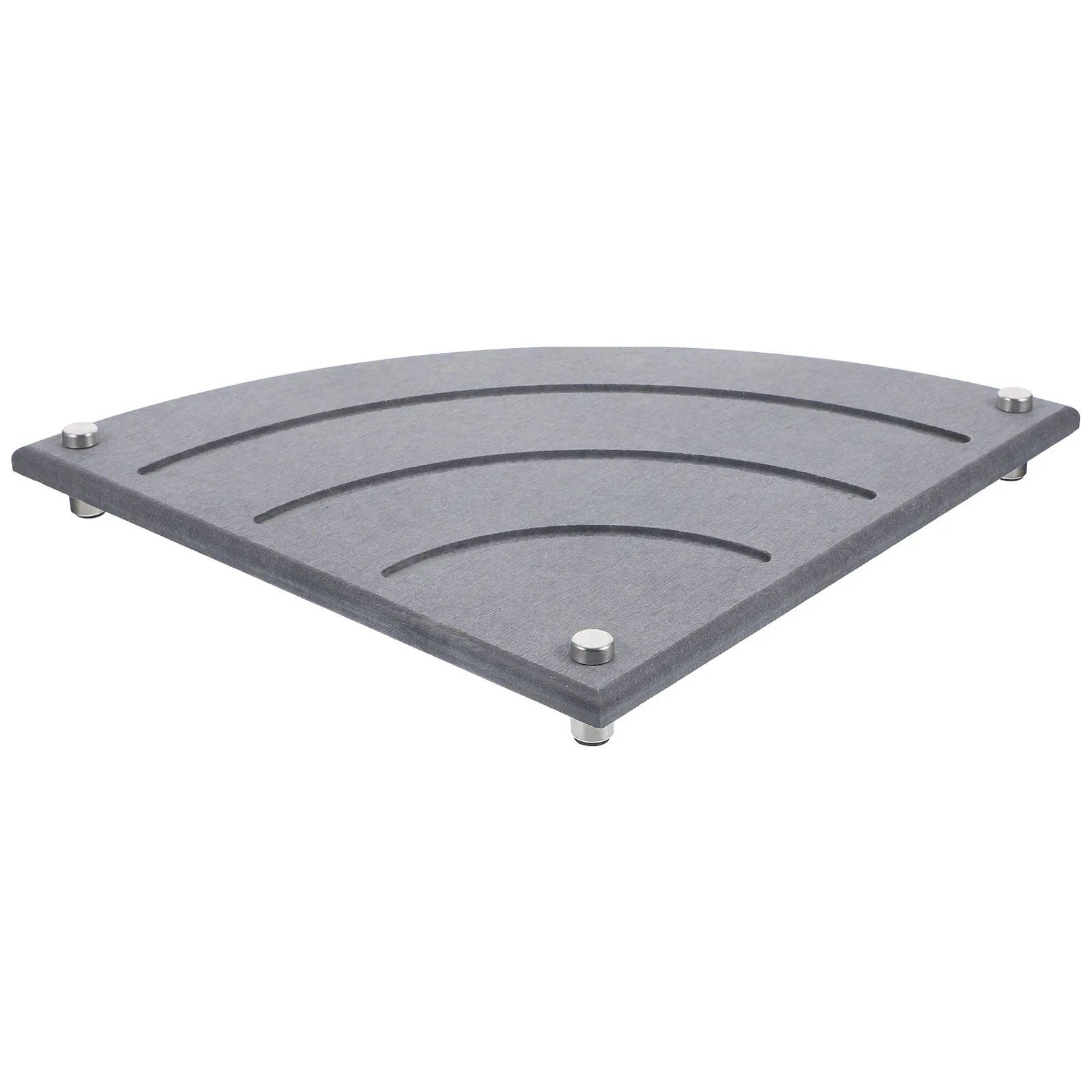 

Instant Dry Sink Organizer Bathroom Corner Diatomite Cup Holder Fan-Shaped Absorbent Non-Slip Tray for Cups Soaps Mouthwash