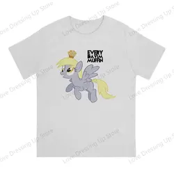 Muffin Derpy Hooves Pure Cotton Summer Short Sleeved T-shirt Men Women Trendy Mlp Summer Creativity Tops