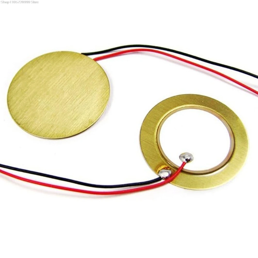 Piezo Pickup Discs 15Pcs 20mm 27mm 35mm Brass Transducer Contact Microphone Drum Trigger Musical Instrument Accessories