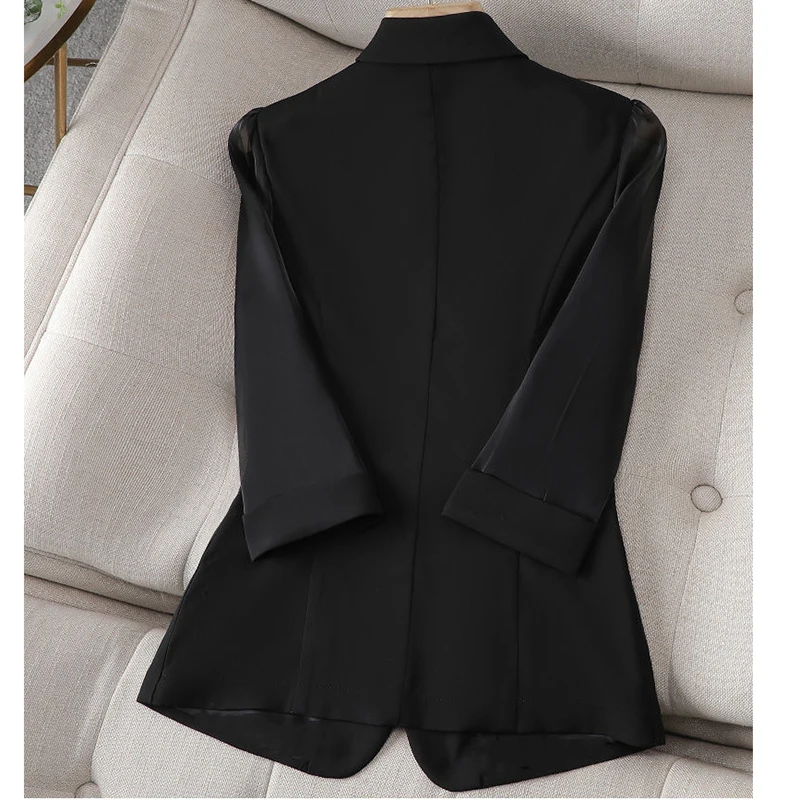 Women\'s Blazer Coat 2024 Spring Autumn Korean Version Leisure Ladies Suit Jacket Design Sense Korean Version Female Suit Top