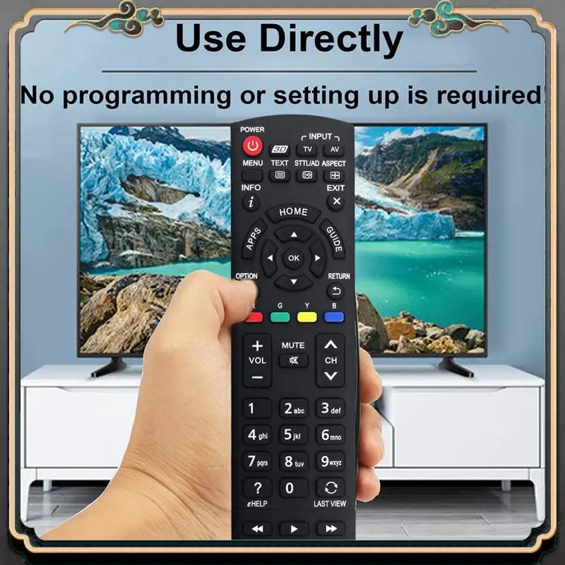 

Reliable-Replace N2QAYB000933 Remote For Panasonic TV TH-60AS700A TH55AX670A TH60AS740A TH-60AS700Z TH-55AS670A TH-55AS670Z Easy