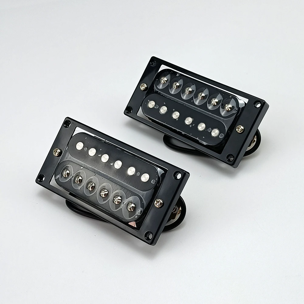 Electric Guitar Pickup Humbucker Double Coil LP Electric Guitar Pickups 50/52mm Neck Bridge Pickup with installing Frame