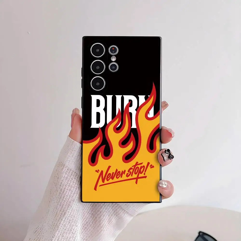 

Never Stop Phone Case For Samsung Galaxy S25 S24 S22 S23 Ultra S21 S20 Plus 5G Frosted Non-Slip Soft Case