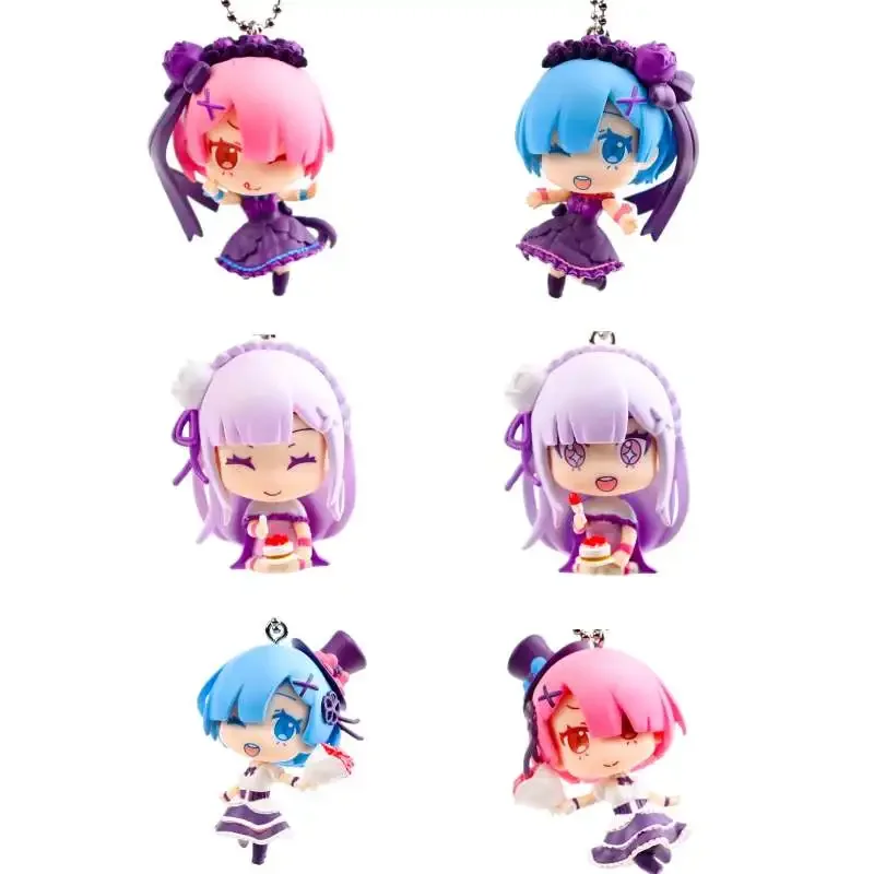 Gashapon Toy Capsule Cute Girl Figure Pendants Re Life in A Different World From Zero Figurine Table Ornaments Kids Gifts