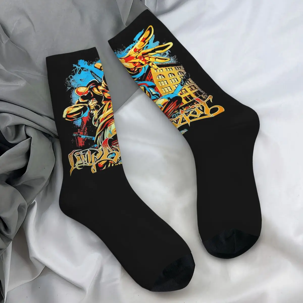 Men Socks Amazing Of Limp Bizkit Stockings Spring Gothic Medium Soft Socks Design Running Non Slip Socks