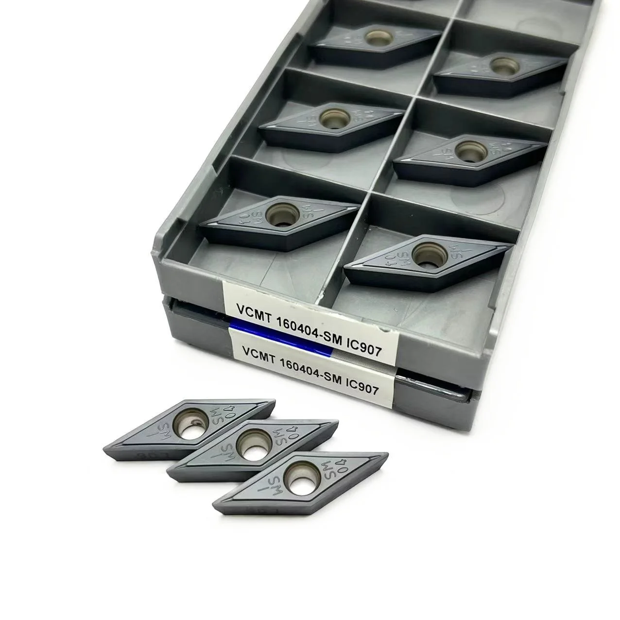 10 pz inserto in metallo duro VCMT160404 VCMT160408 MA VP15TF UE6020 US735 fresa cilindrica per metalli VCMT tornio utensile per tornitura CNC